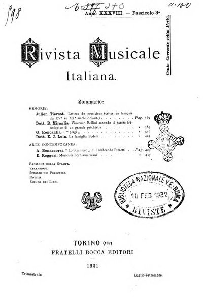 Rivista musicale italiana