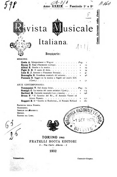 Rivista musicale italiana