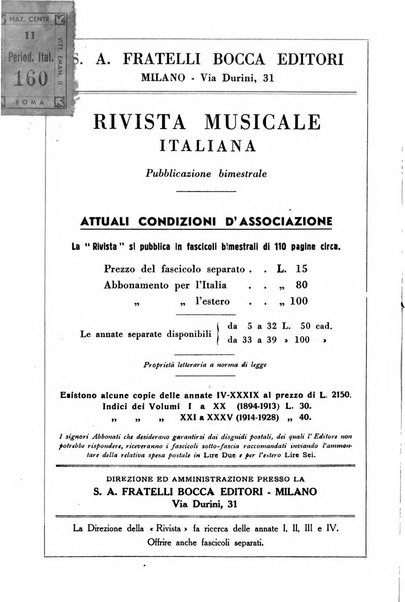 Rivista musicale italiana