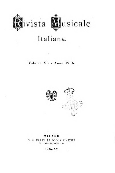 Rivista musicale italiana