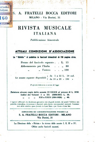 Rivista musicale italiana