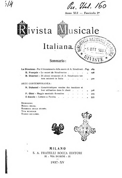 Rivista musicale italiana