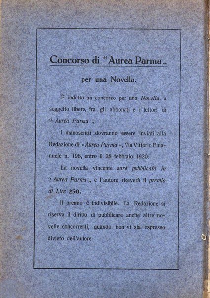 Aurea Parma rivista di storia, letteratura, arte