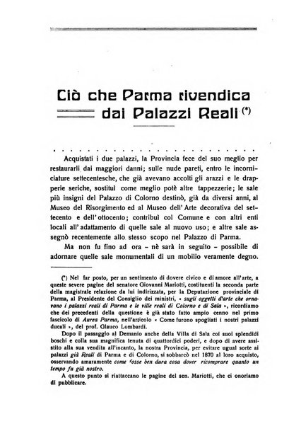 Aurea Parma rivista di storia, letteratura, arte