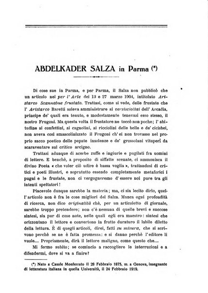 Aurea Parma rivista di storia, letteratura, arte