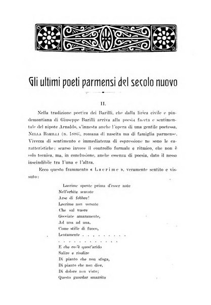 Aurea Parma rivista di storia, letteratura, arte