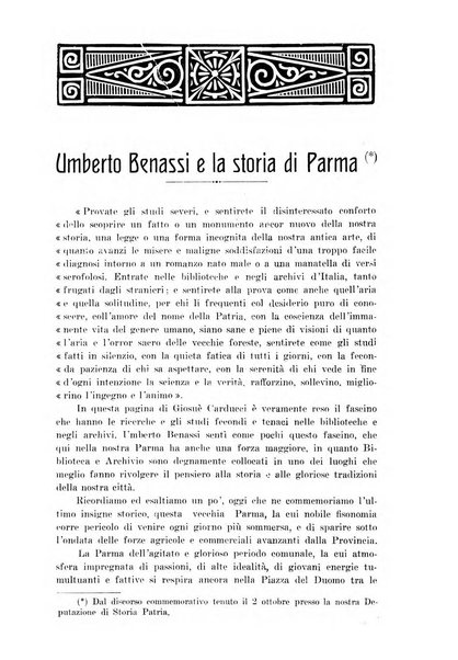 Aurea Parma rivista di storia, letteratura, arte