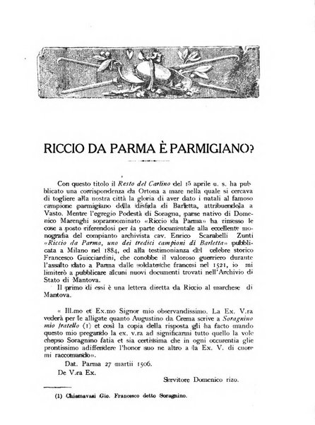 Aurea Parma rivista di storia, letteratura, arte