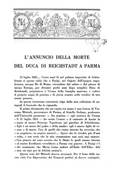 Aurea Parma rivista di storia, letteratura, arte