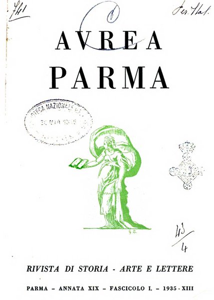 Aurea Parma rivista di storia, letteratura, arte