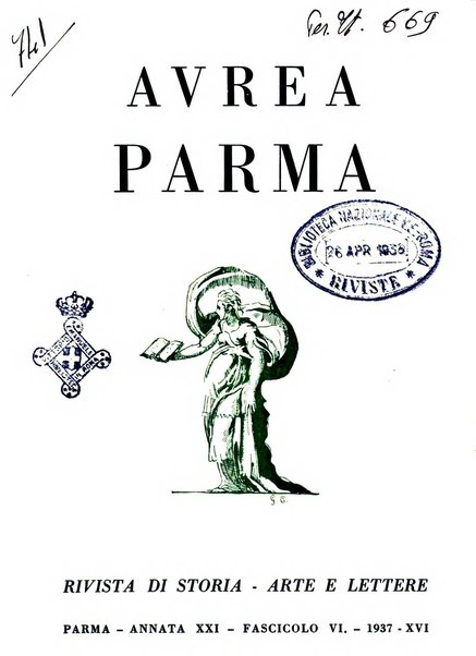 Aurea Parma rivista di storia, letteratura, arte