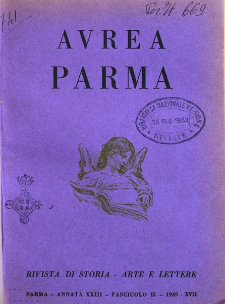 Aurea Parma rivista di storia, letteratura, arte