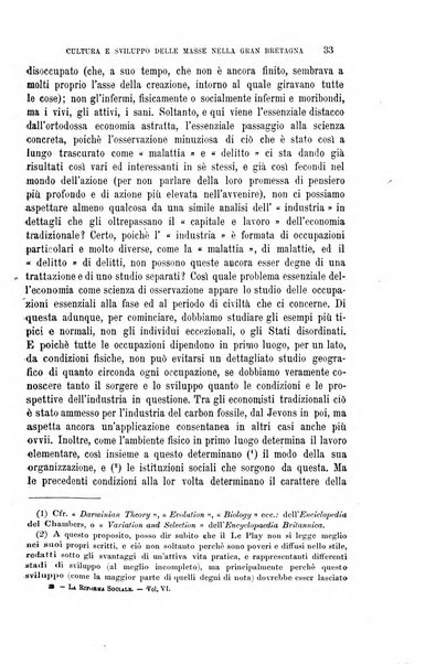 La riforma sociale rassegna di scienze sociali e politiche