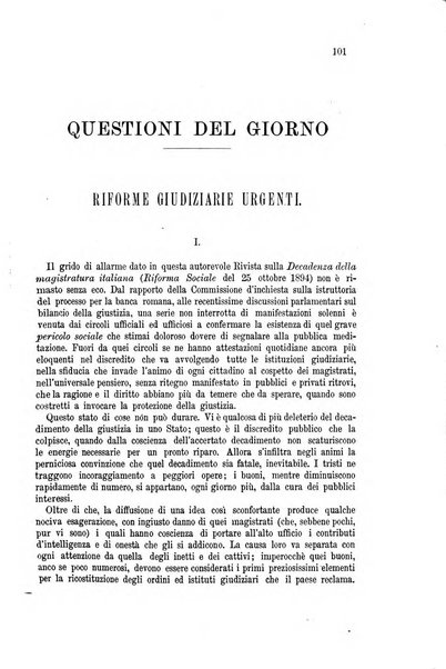 La riforma sociale rassegna di scienze sociali e politiche