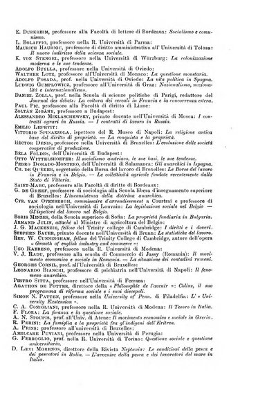 La riforma sociale rassegna di scienze sociali e politiche