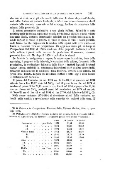 La riforma sociale rassegna di scienze sociali e politiche