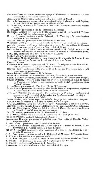 La riforma sociale rassegna di scienze sociali e politiche