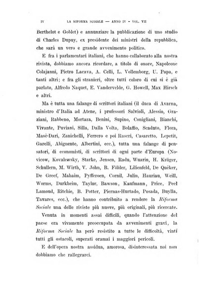 La riforma sociale rassegna di scienze sociali e politiche