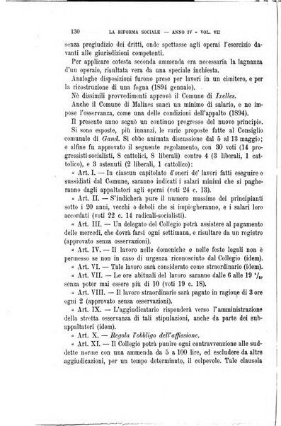 La riforma sociale rassegna di scienze sociali e politiche