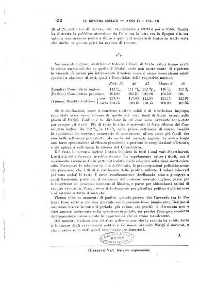 La riforma sociale rassegna di scienze sociali e politiche