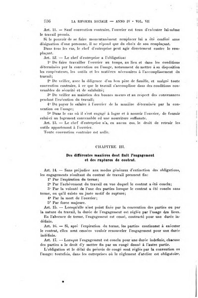 La riforma sociale rassegna di scienze sociali e politiche