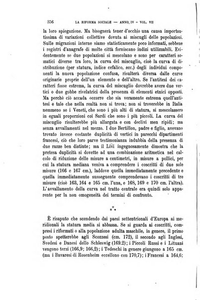 La riforma sociale rassegna di scienze sociali e politiche