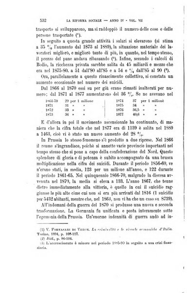 La riforma sociale rassegna di scienze sociali e politiche