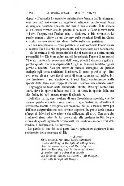 La riforma sociale rassegna di scienze sociali e politiche