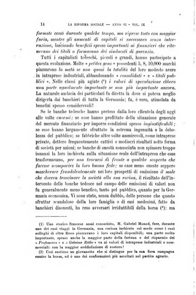 La riforma sociale rassegna di scienze sociali e politiche