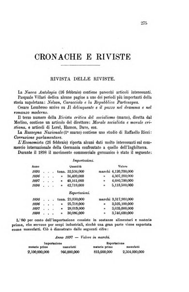 La riforma sociale rassegna di scienze sociali e politiche