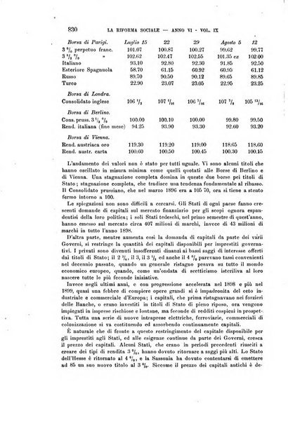 La riforma sociale rassegna di scienze sociali e politiche