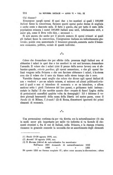 La riforma sociale rassegna di scienze sociali e politiche