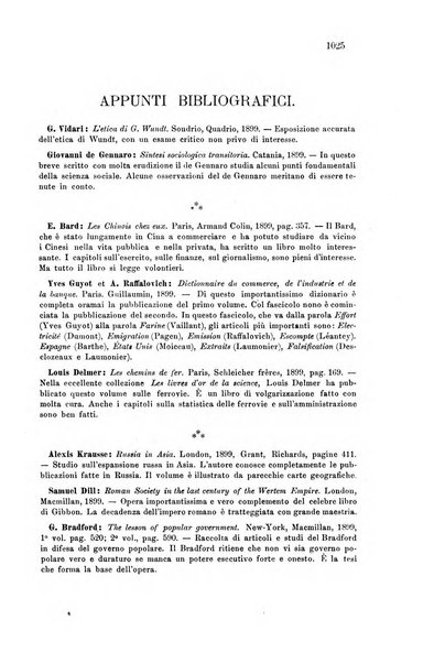 La riforma sociale rassegna di scienze sociali e politiche