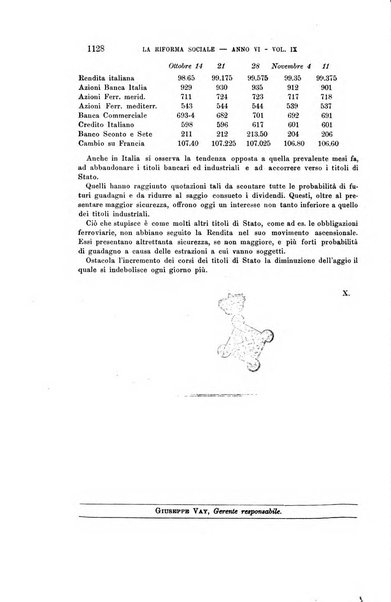 La riforma sociale rassegna di scienze sociali e politiche