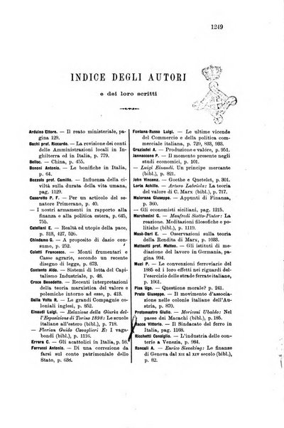 La riforma sociale rassegna di scienze sociali e politiche