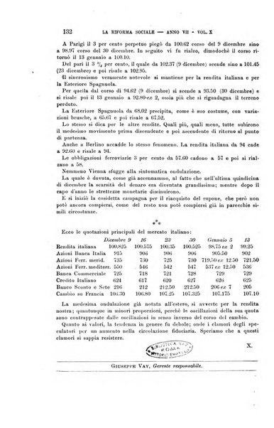 La riforma sociale rassegna di scienze sociali e politiche