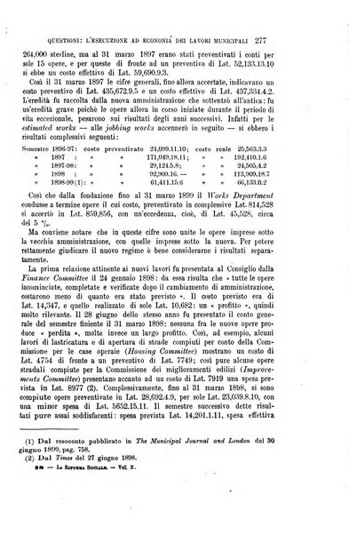 La riforma sociale rassegna di scienze sociali e politiche