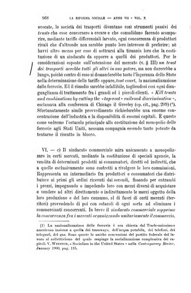 La riforma sociale rassegna di scienze sociali e politiche