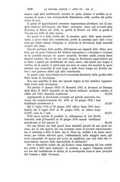 La riforma sociale rassegna di scienze sociali e politiche