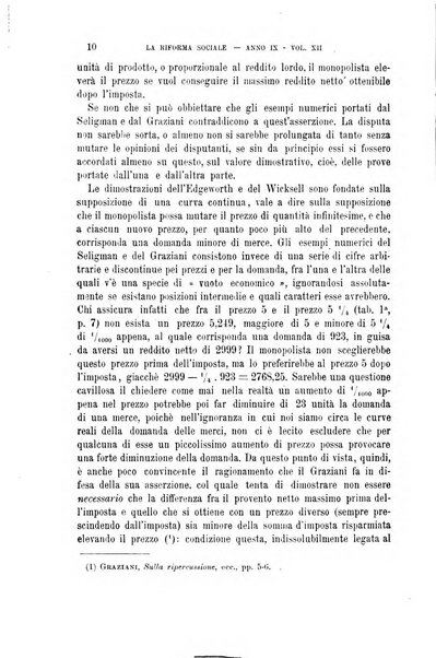 La riforma sociale rassegna di scienze sociali e politiche