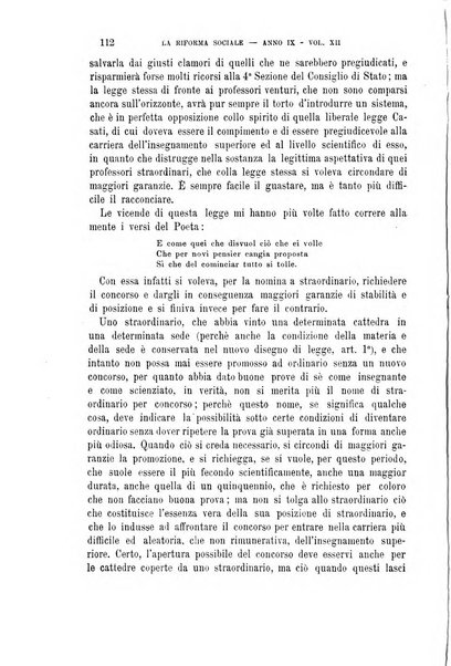 La riforma sociale rassegna di scienze sociali e politiche