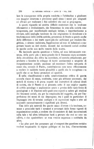 La riforma sociale rassegna di scienze sociali e politiche