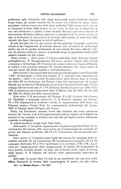 La riforma sociale rassegna di scienze sociali e politiche