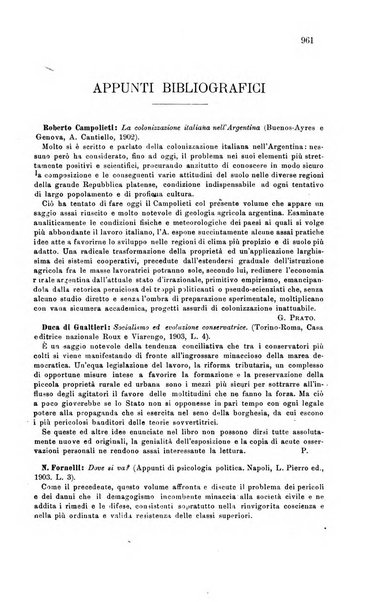 La riforma sociale rassegna di scienze sociali e politiche