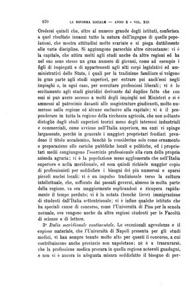 La riforma sociale rassegna di scienze sociali e politiche