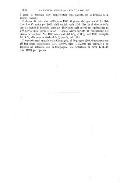 La riforma sociale rassegna di scienze sociali e politiche