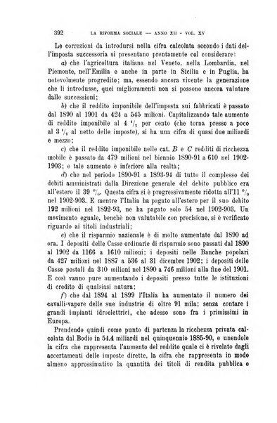 La riforma sociale rassegna di scienze sociali e politiche