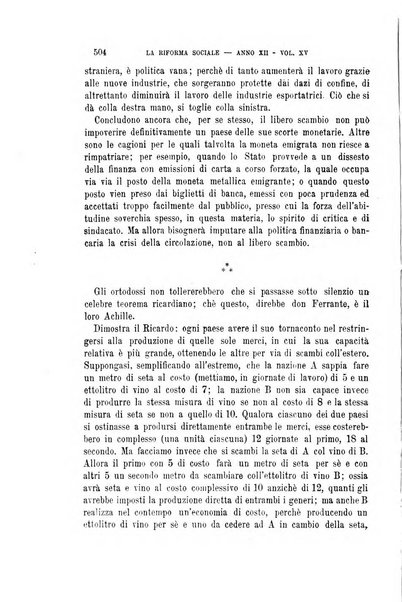 La riforma sociale rassegna di scienze sociali e politiche