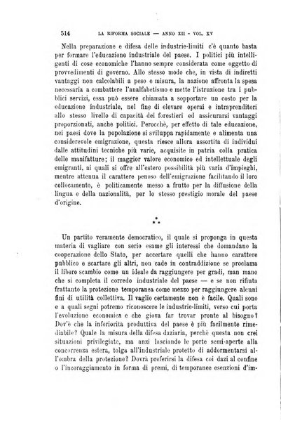 La riforma sociale rassegna di scienze sociali e politiche