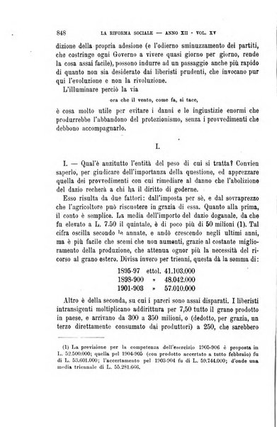 La riforma sociale rassegna di scienze sociali e politiche